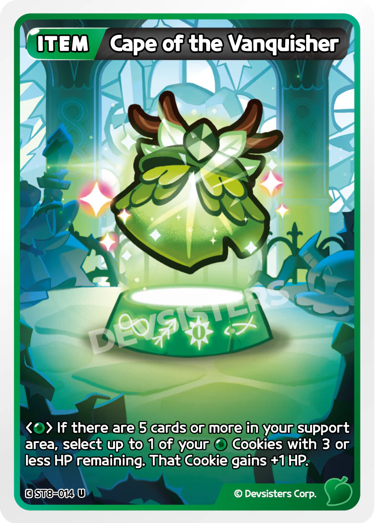 Image for Cape of the Vanquisher (ST8-014) [Guardian Winds] - CookieRun: Braverse TCG