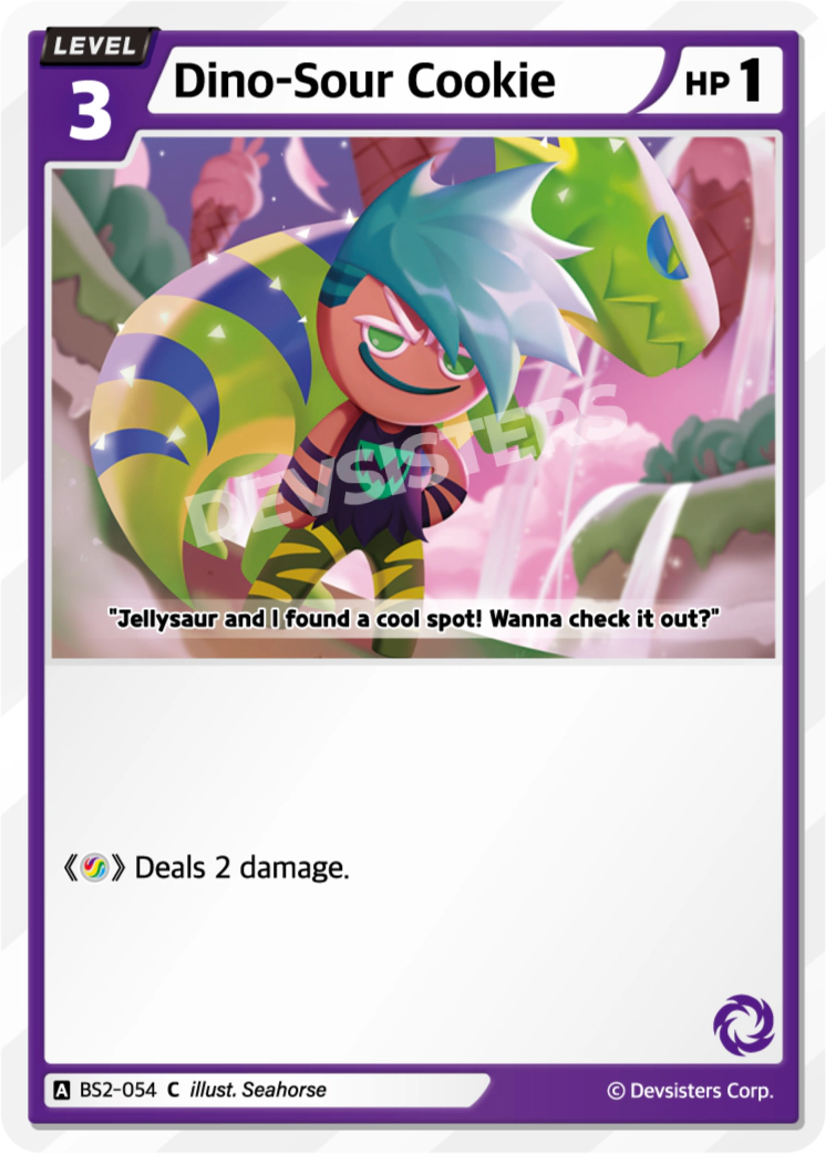 Image for Dino-Sour Cookie (BS2-054) [BRAVE BEGINNING] - CookieRun: Braverse TCG