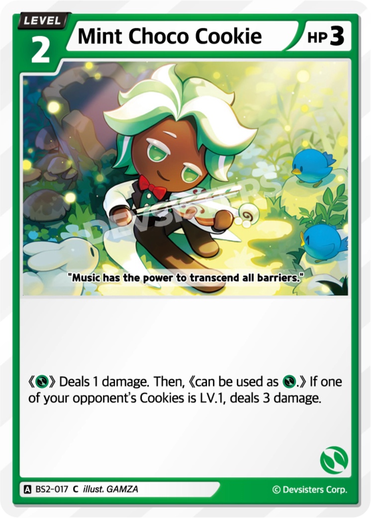 Image for Mint Choco Cookie (BS2-017) [BRAVE BEGINNING] - CookieRun: Braverse TCG