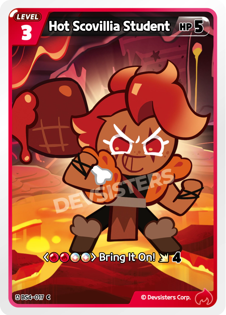 Image for Hot Scovillia Student (BS4-017) [Age of Heroes and Kingdoms] - CookieRun: Braverse TCG