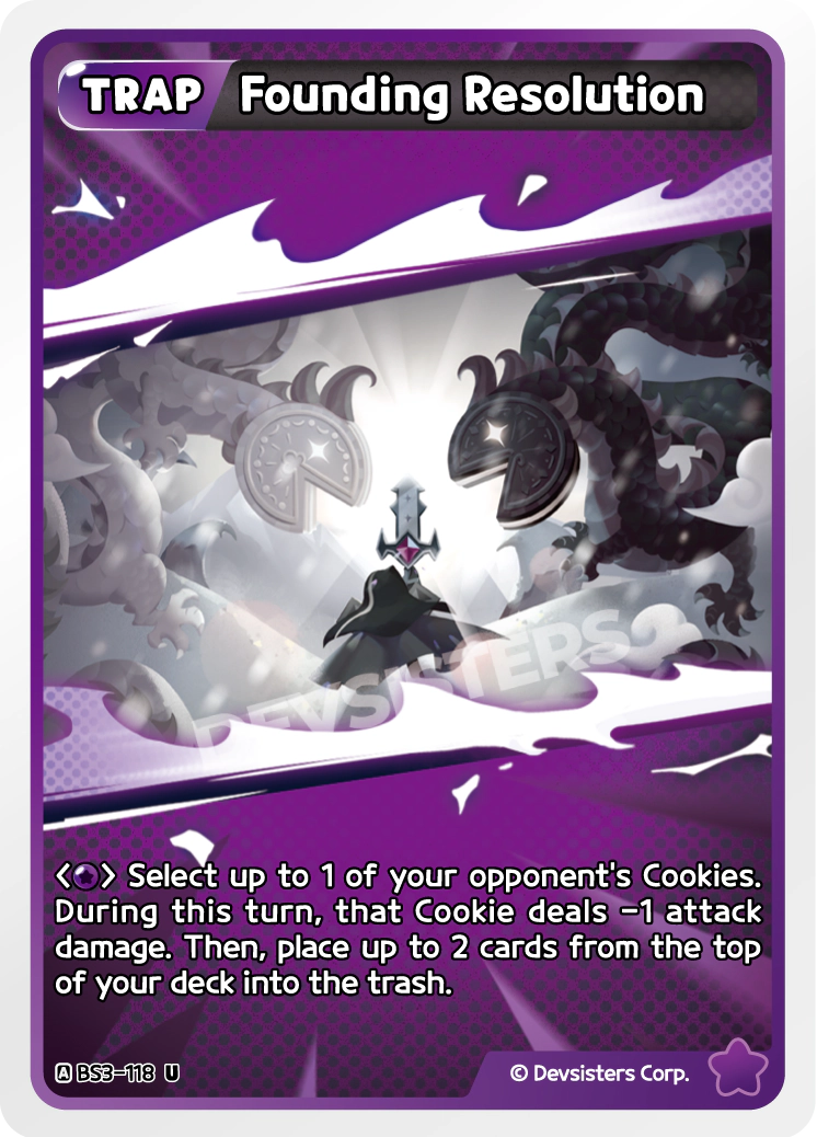 Image for Founding Resolution (BS3-118) [Age of Heroes and Kingdoms] - CookieRun: Braverse TCG