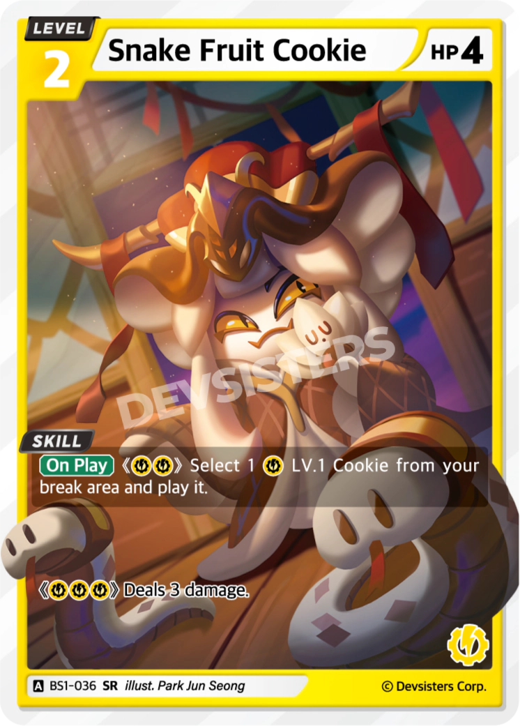 Image for Snake Fruit Cookie (BS1-036) [BRAVE BEGINNING] - CookieRun: Braverse TCG