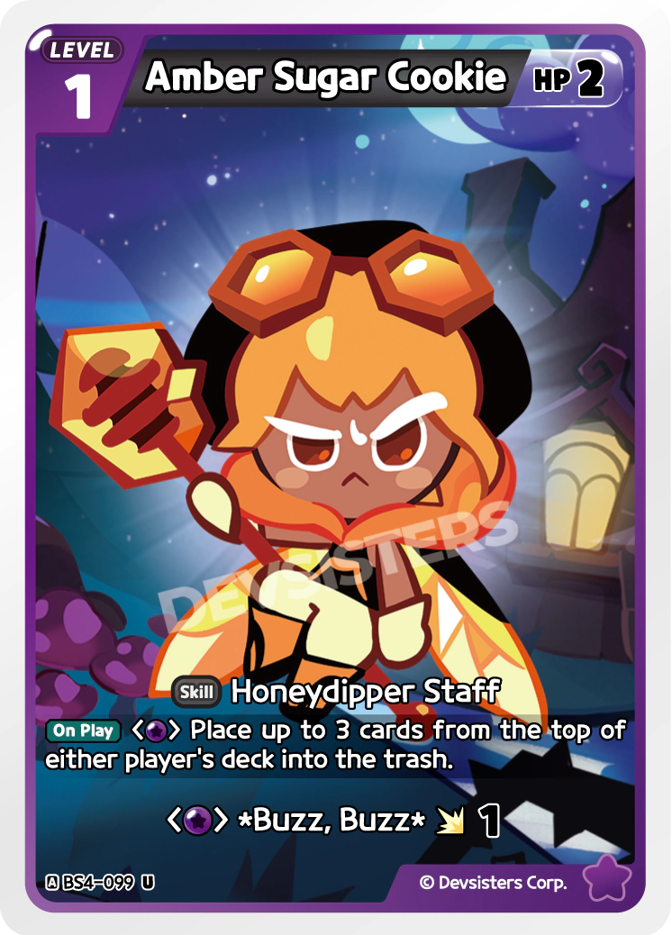 Image for Amber Sugar Cookie (BS4-099) [Age of Heroes and Kingdoms] - CookieRun: Braverse TCG