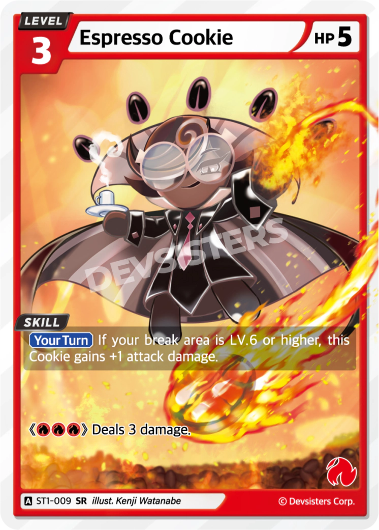 Image for Espresso Cookie (ST1-009) [Starter Deck RED] - CookieRun: Braverse TCG