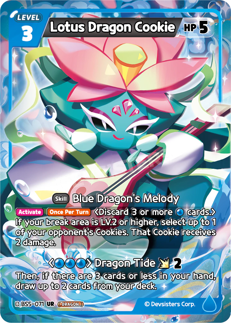 Image for Lotus Dragon Cookie (BS5-071) [Operation Timeguard] - CookieRun: Braverse TCG
