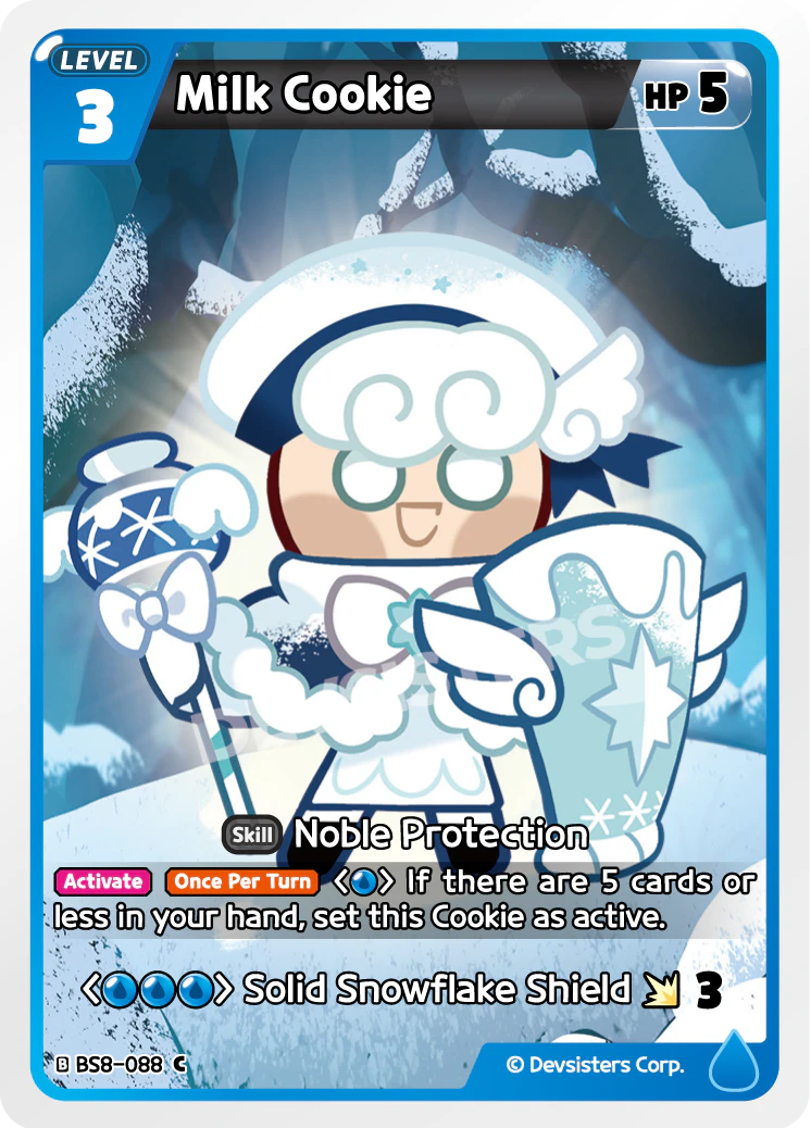 Image for Milk Cookie (BS8-088) [Land of Fire & Ruin, Realm of Apathy] - CookieRun: Braverse TCG