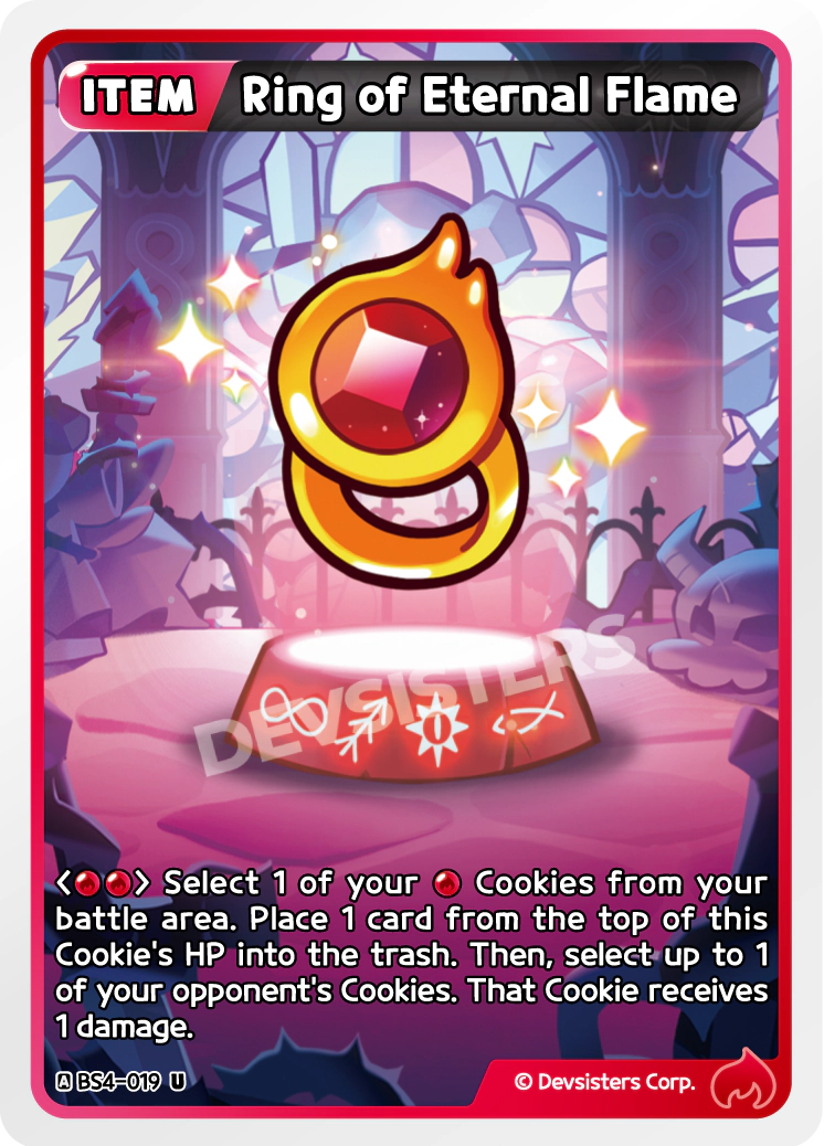 Image for Ring of Eternal Flame (BS4-019) [Age of Heroes and Kingdoms] - CookieRun: Braverse TCG