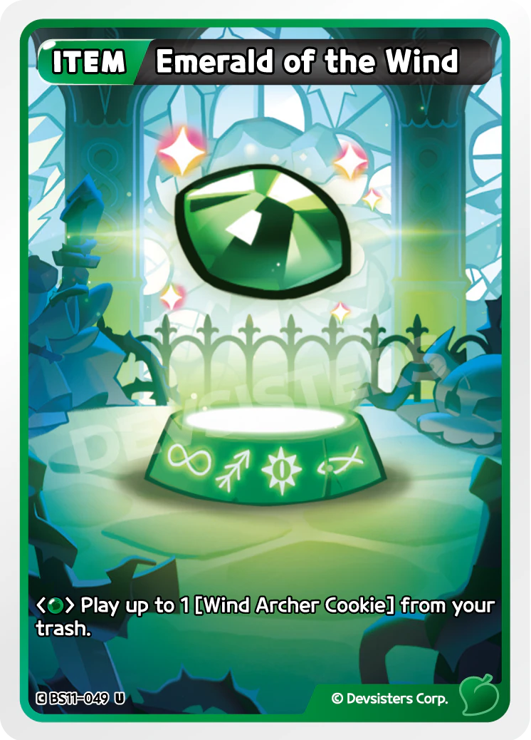 Image for Emerald of the Wind (BS11-049) [The Dark Enchantress War] - CookieRun: Braverse TCG
