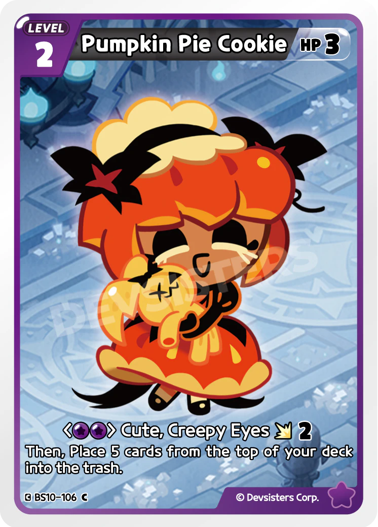 Image for Pumpkin Pie Cookie (BS10-106) [Paradise of Passion & Sloth / Catacombs of Silence] - CookieRun: Braverse TCG