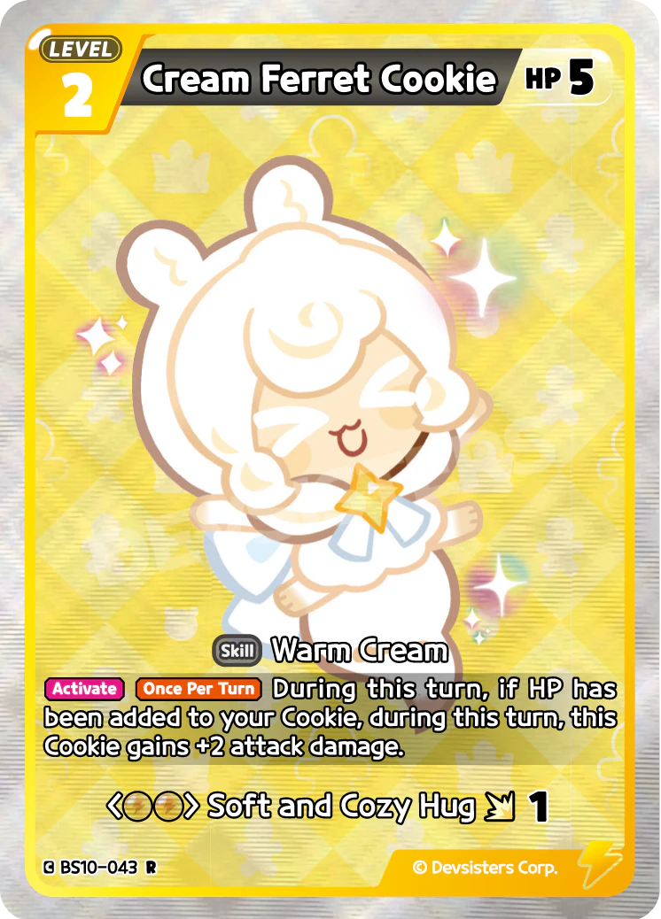 Image for Cream Ferret Cookie (BS10-043) [Paradise of Passion & Sloth / Catacombs of Silence] - CookieRun: Braverse TCG