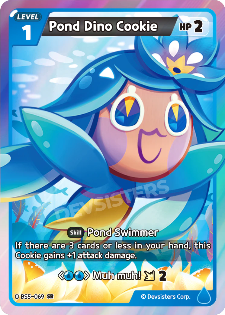 Image for Pond Dino Cookie (BS5-069) [Operation Timeguard] - CookieRun: Braverse TCG