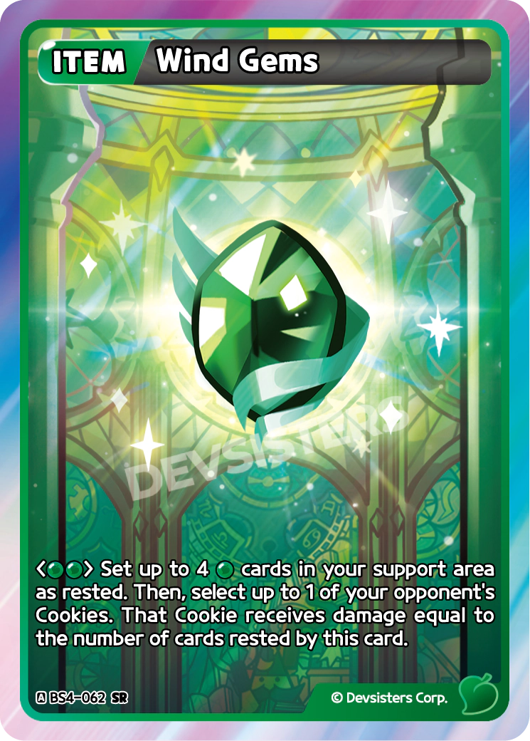 Image for Wind Gems (BS4-062) [Age of Heroes and Kingdoms] - CookieRun: Braverse TCG