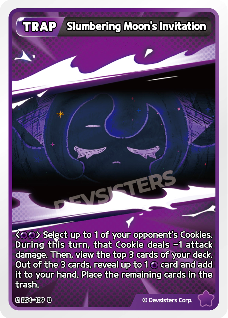 Image for Slumbering Moon's Invitation (BS4-109) [Age of Heroes and Kingdoms] - CookieRun: Braverse TCG
