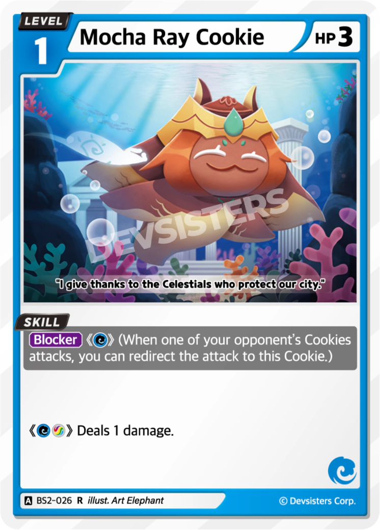 Image for Mocha Ray Cookie (BS2-026) [BRAVE BEGINNING] - CookieRun: Braverse TCG