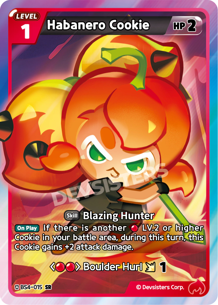 Image for Habanero Cookie (BS4-015) [Age of Heroes and Kingdoms] - CookieRun: Braverse TCG