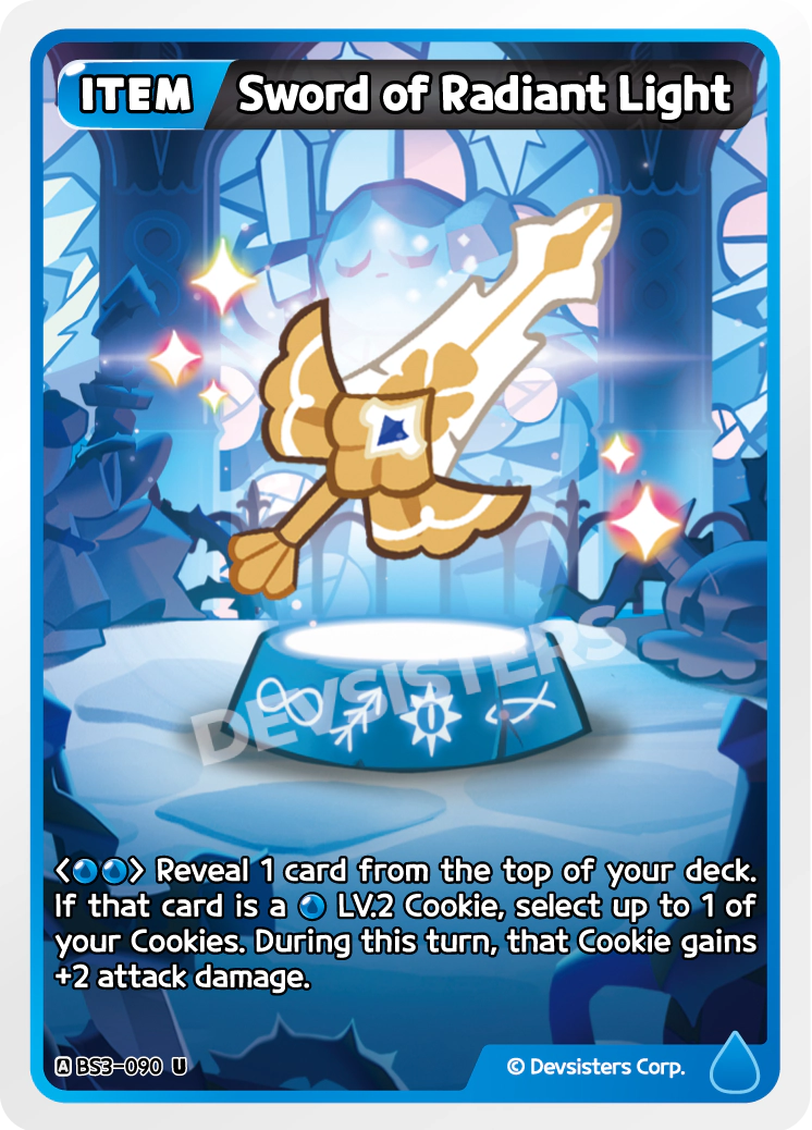 Image for Sword of Radiant Light (BS3-090) [Age of Heroes and Kingdoms] - CookieRun: Braverse TCG