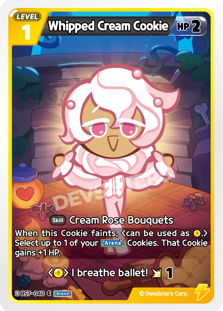 Image for Whipped Cream Cookie (BS7-040) [Arena of Glory] - CookieRun: Braverse TCG