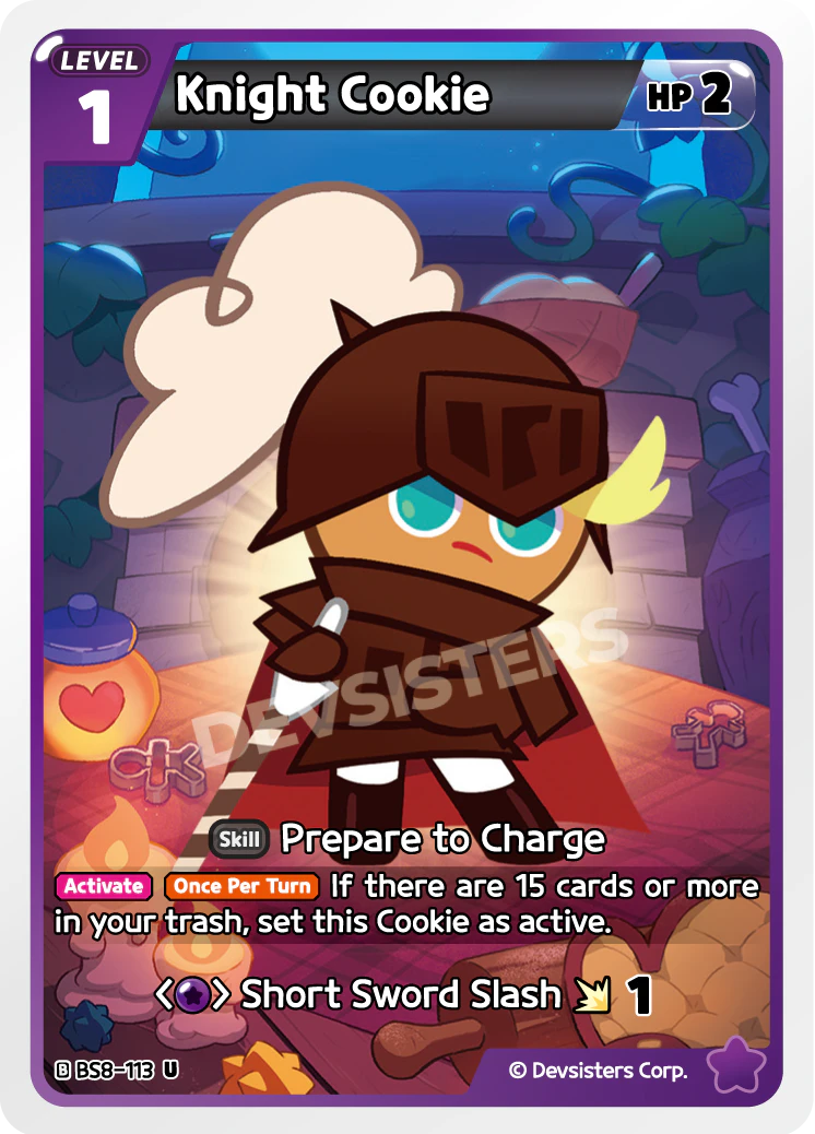 Image for Knight Cookie (BS8-113) [Land of Fire & Ruin, Realm of Apathy] - CookieRun: Braverse TCG