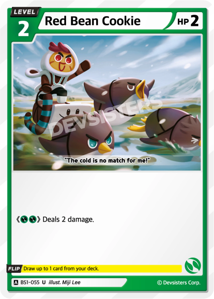 Image for Red Bean Cookie (BS1-055) [BRAVE BEGINNING] - CookieRun: Braverse TCG