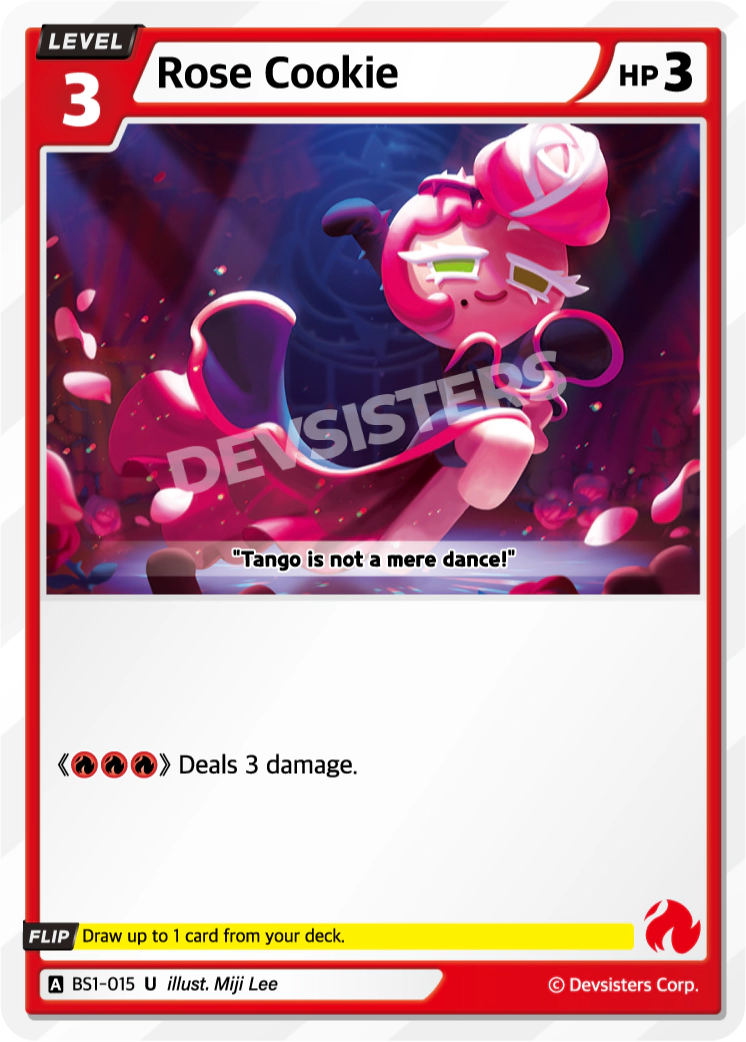 Image for Rose Cookie (BS1-015) [BRAVE BEGINNING] - CookieRun: Braverse TCG