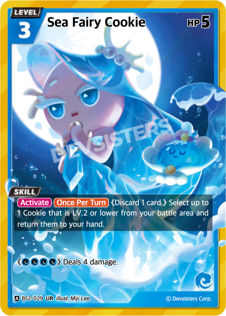 Image for Sea Fairy Cookie (BS2-029) [BRAVE BEGINNING] - CookieRun: Braverse TCG