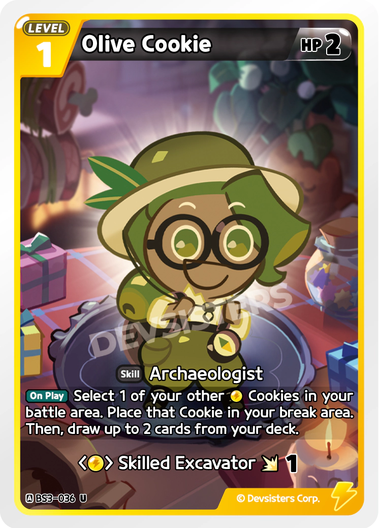 Image for Olive Cookie (BS3-036) [Age of Heroes and Kingdoms] - CookieRun: Braverse TCG