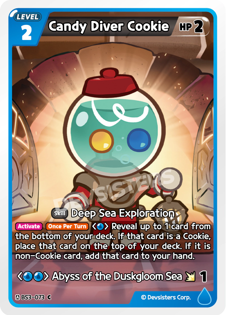 Image for Candy Diver Cookie (BS3-073) [Age of Heroes and Kingdoms] - CookieRun: Braverse TCG