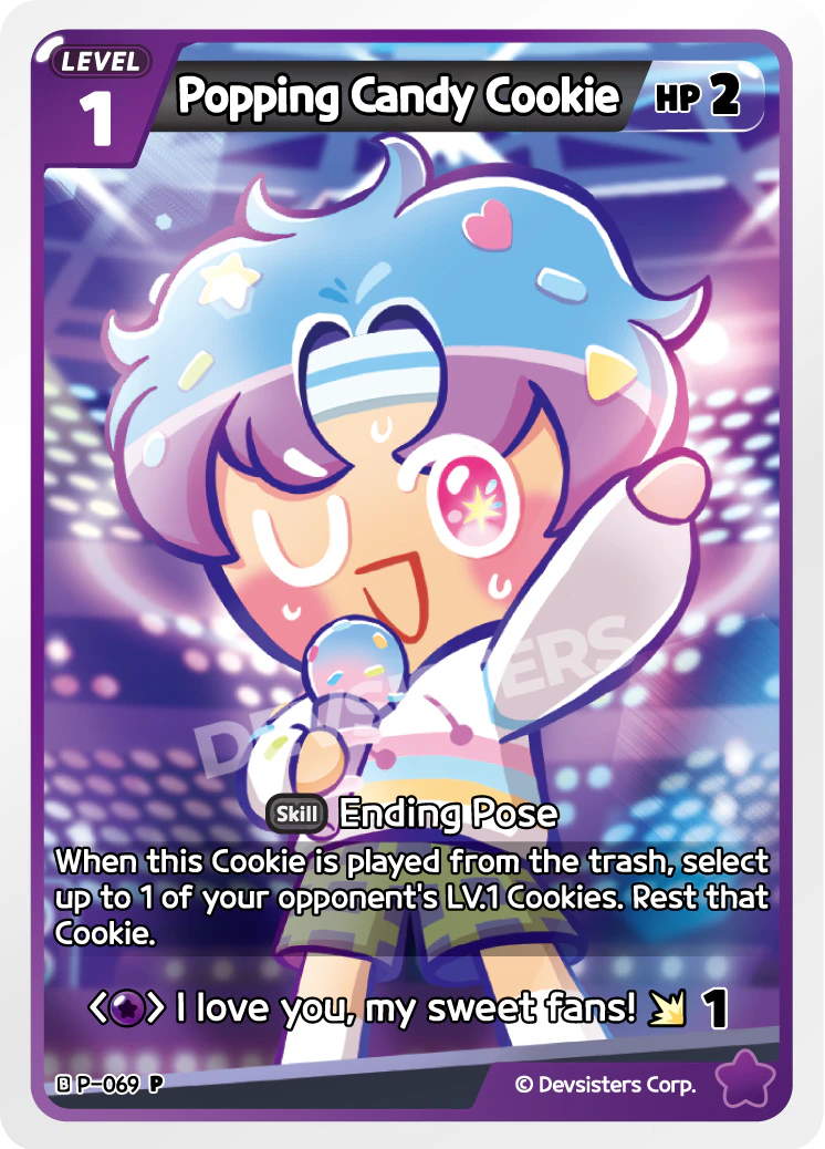 Image for Popping Candy Cookie (P-069) [Promotion Card] - CookieRun: Braverse TCG