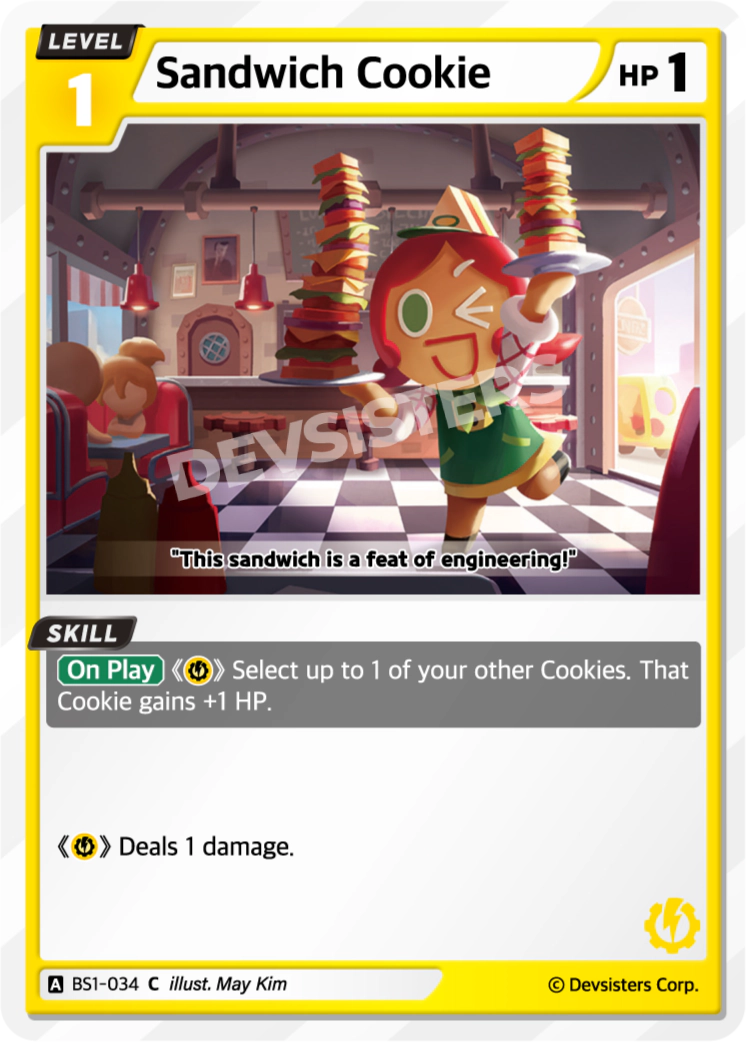 Image for Sandwich Cookie (BS1-034) [BRAVE BEGINNING] - CookieRun: Braverse TCG