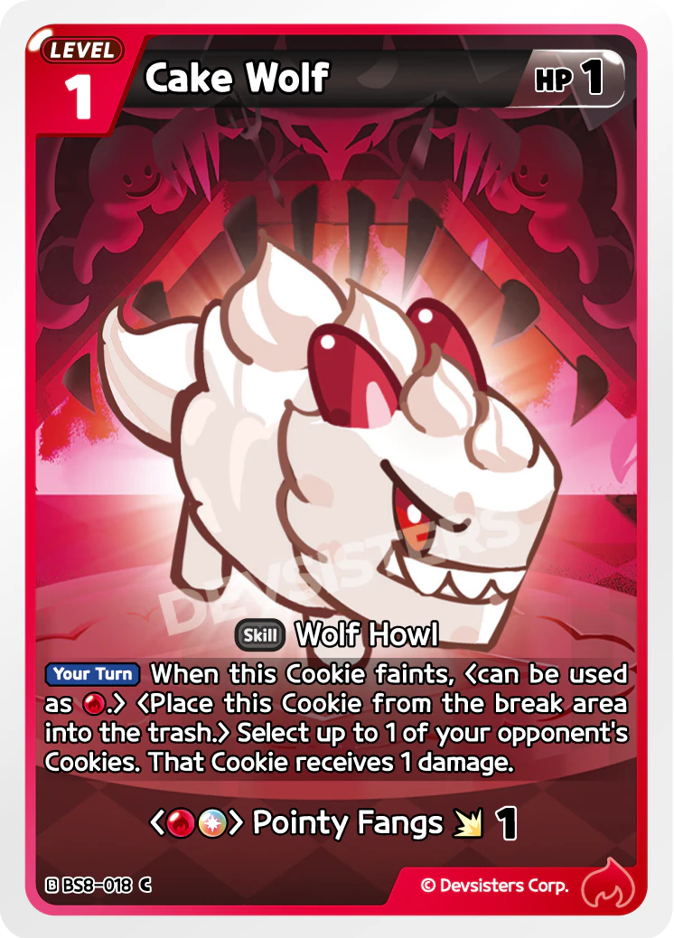Image for Cake Wolf (BS8-018) [Land of Fire & Ruin, Realm of Apathy] - CookieRun: Braverse TCG