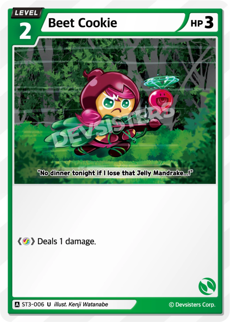Image for Beet Cookie (ST3-006) [Starter Deck GREEN] - CookieRun: Braverse TCG