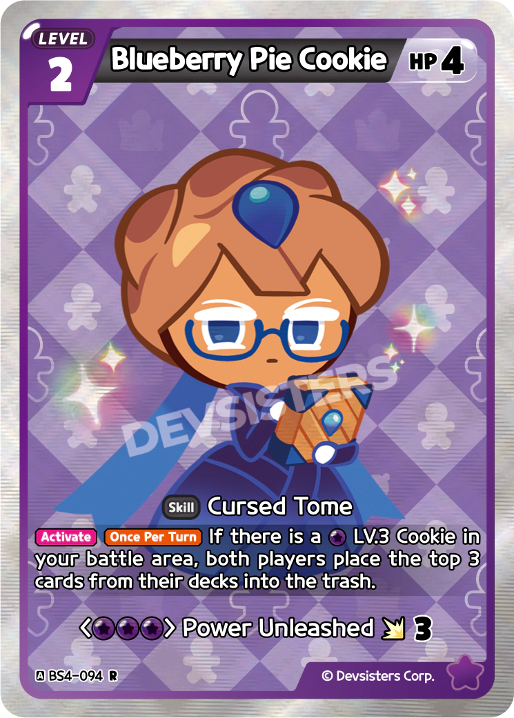 Image for Blueberry Pie Cookie (BS4-094) [Age of Heroes and Kingdoms] - CookieRun: Braverse TCG