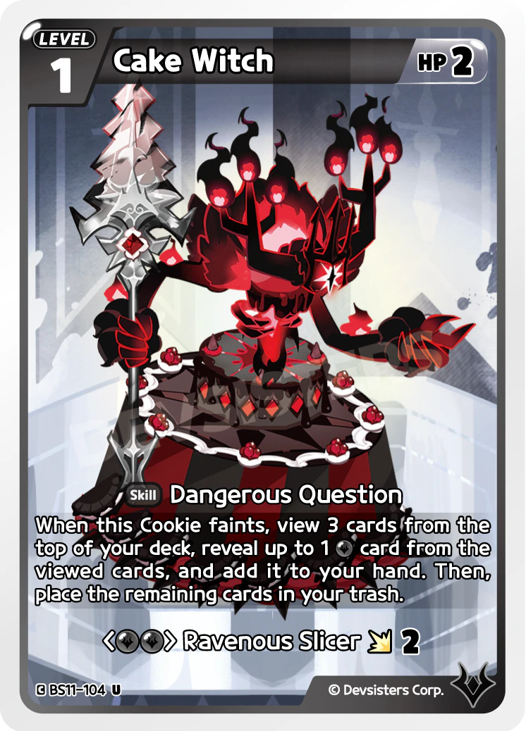 Image for Cake Witch (BS11-104) [The Dark Enchantress War] - CookieRun: Braverse TCG