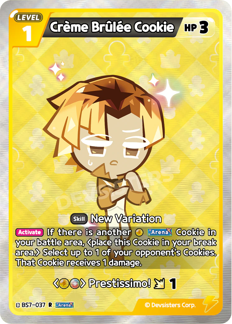 Image for Crème Brûlée Cookie (BS7-037) [Arena of Glory] - CookieRun: Braverse TCG