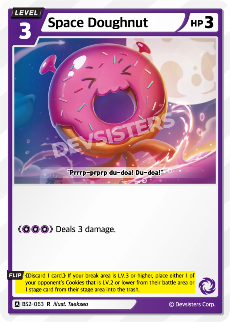 Image for Space Doughnut (BS2-063) [BRAVE BEGINNING] - CookieRun: Braverse TCG