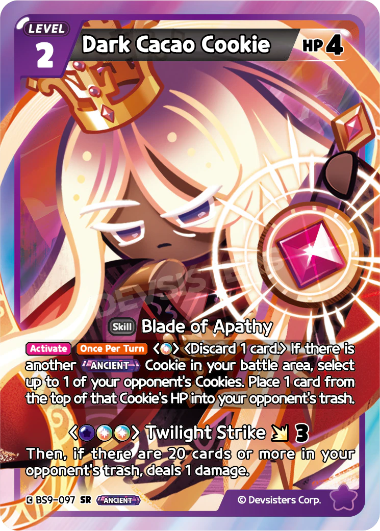 Image for Dark Cacao Cookie (BS9-097) [A Game of Truth and Deceit] - CookieRun: Braverse TCG