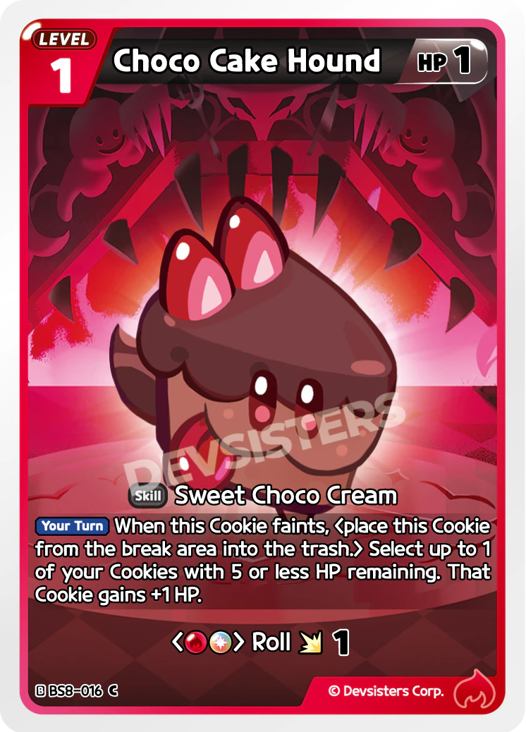 Image for Choco Cake Hound (BS8-016) [Land of Fire & Ruin, Realm of Apathy] - CookieRun: Braverse TCG