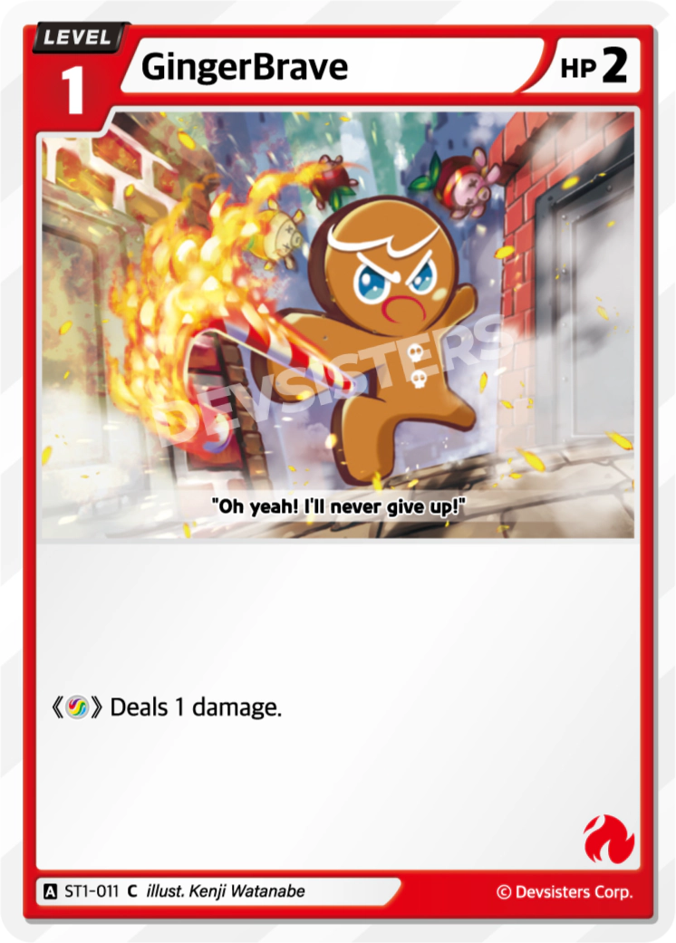 Image for GingerBrave (ST1-011) [Starter Deck RED] - CookieRun: Braverse TCG
