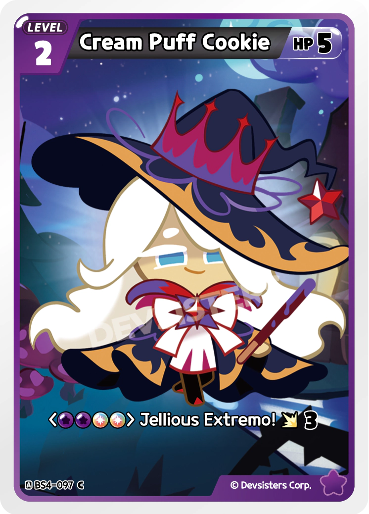 Image for Cream Puff Cookie (BS4-097) [Age of Heroes and Kingdoms] - CookieRun: Braverse TCG