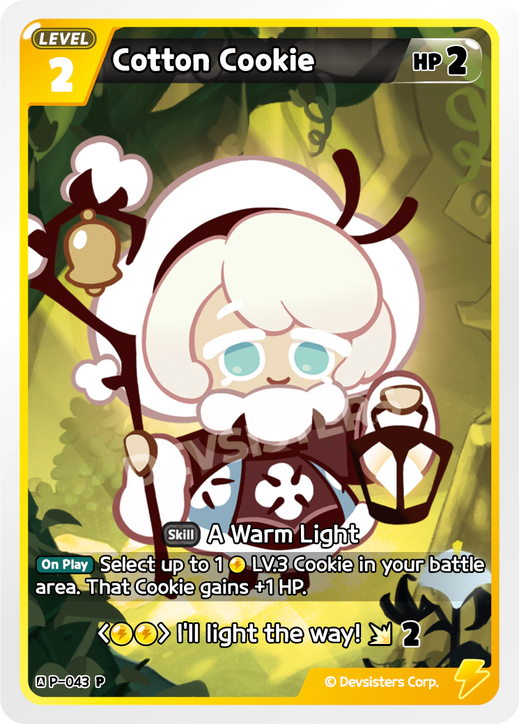 Image for Cotton Cookie (P-043) [Promotion Card] - CookieRun: Braverse TCG