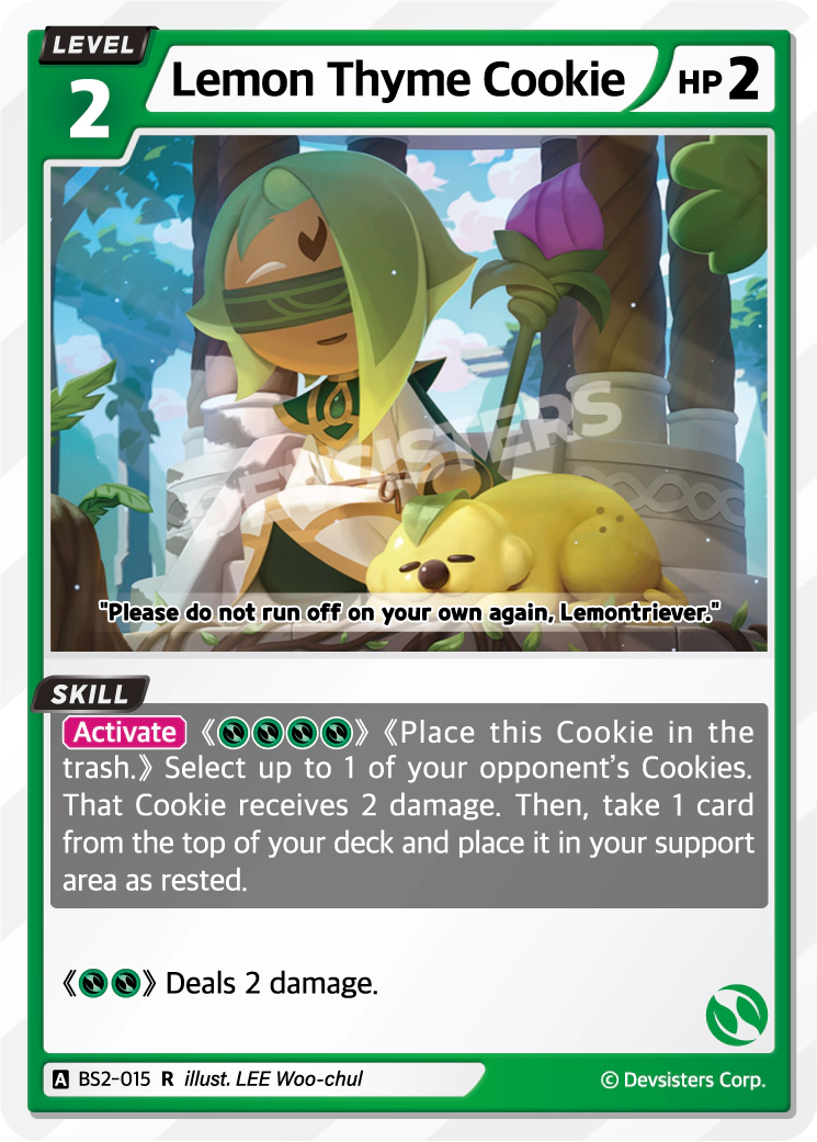 Image for Lemon Thyme Cookie (BS2-015) [BRAVE BEGINNING] - CookieRun: Braverse TCG