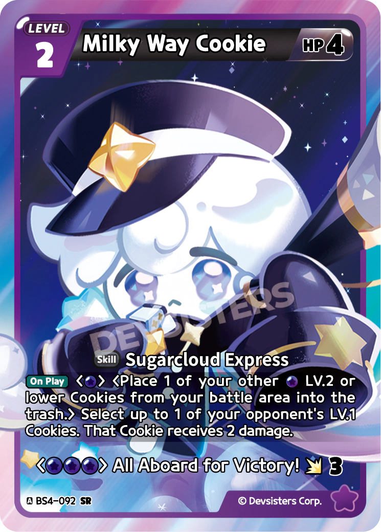 Image for Milky Way Cookie (BS4-092) [Age of Heroes and Kingdoms] - CookieRun: Braverse TCG