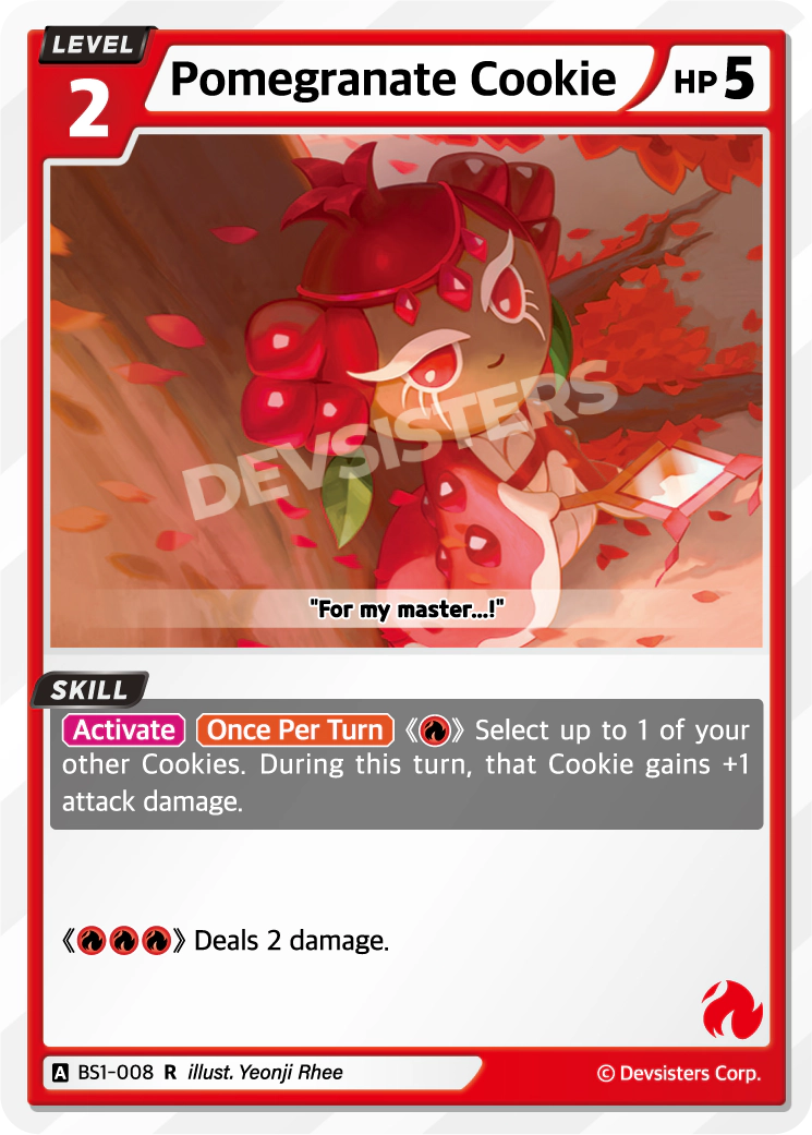 Image for Pomegranate Cookie (BS1-008) [BRAVE BEGINNING] - CookieRun: Braverse TCG