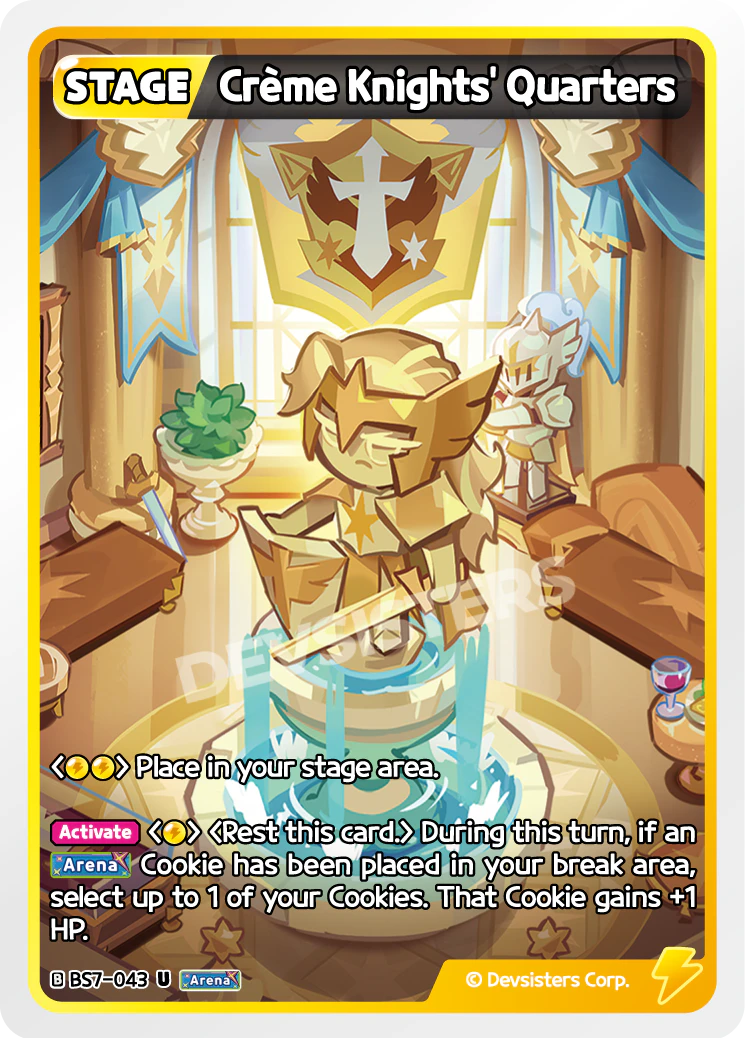 Image for Crème Knights' Quarters (BS7-043) [Arena of Glory] - CookieRun: Braverse TCG