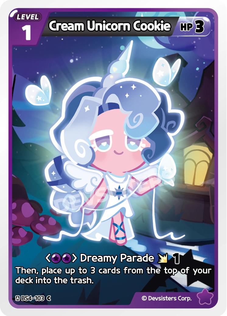 Image for Cream Unicorn Cookie (BS4-103) [Age of Heroes and Kingdoms] - CookieRun: Braverse TCG