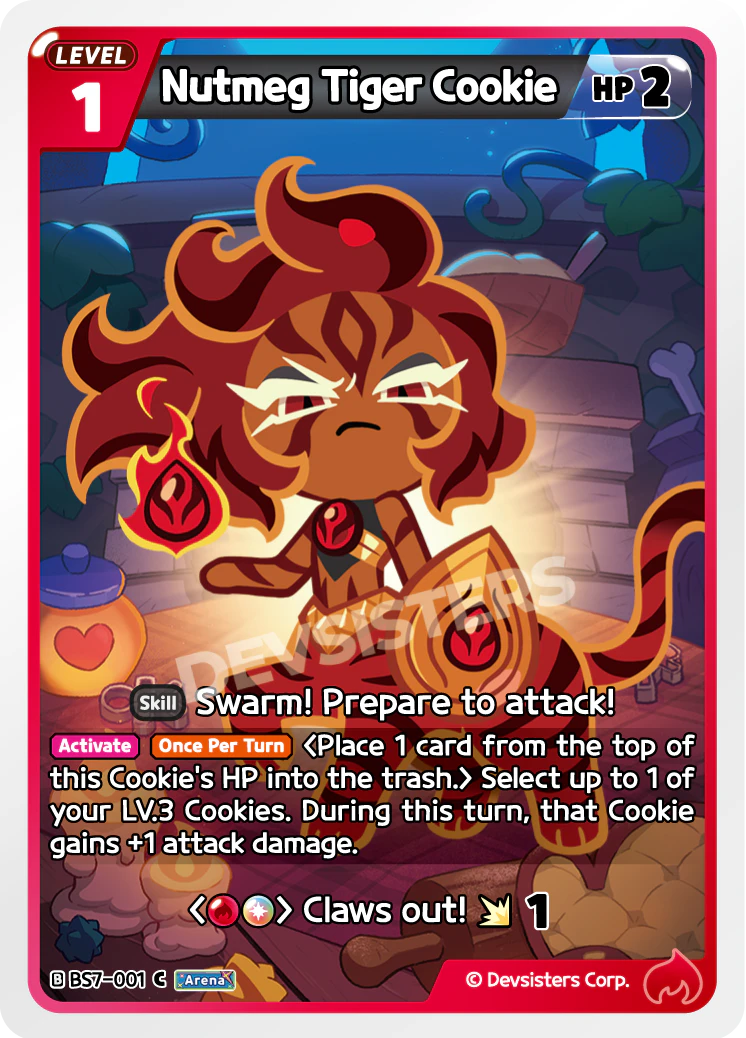 Image for Nutmeg Tiger Cookie (BS7-001) [Arena of Glory] - CookieRun: Braverse TCG