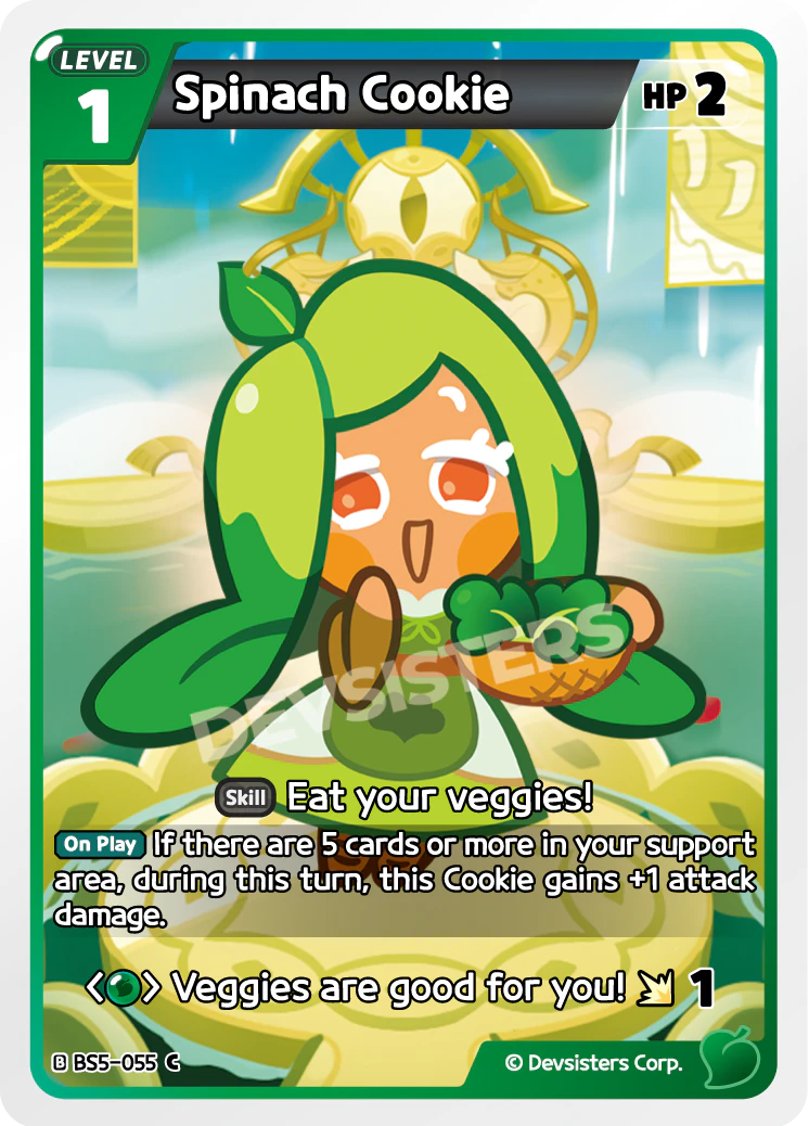 Image for Spinach Cookie (BS5-055) [Operation Timeguard] - CookieRun: Braverse TCG