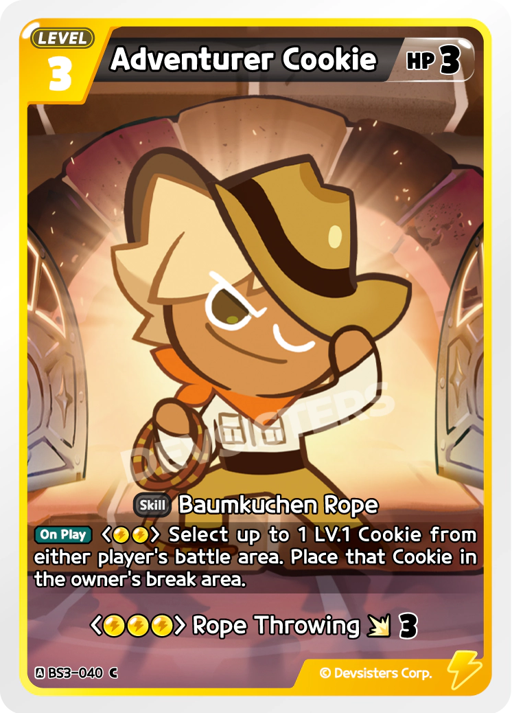 Image for Adventurer Cookie (BS3-040) [Age of Heroes and Kingdoms] - CookieRun: Braverse TCG