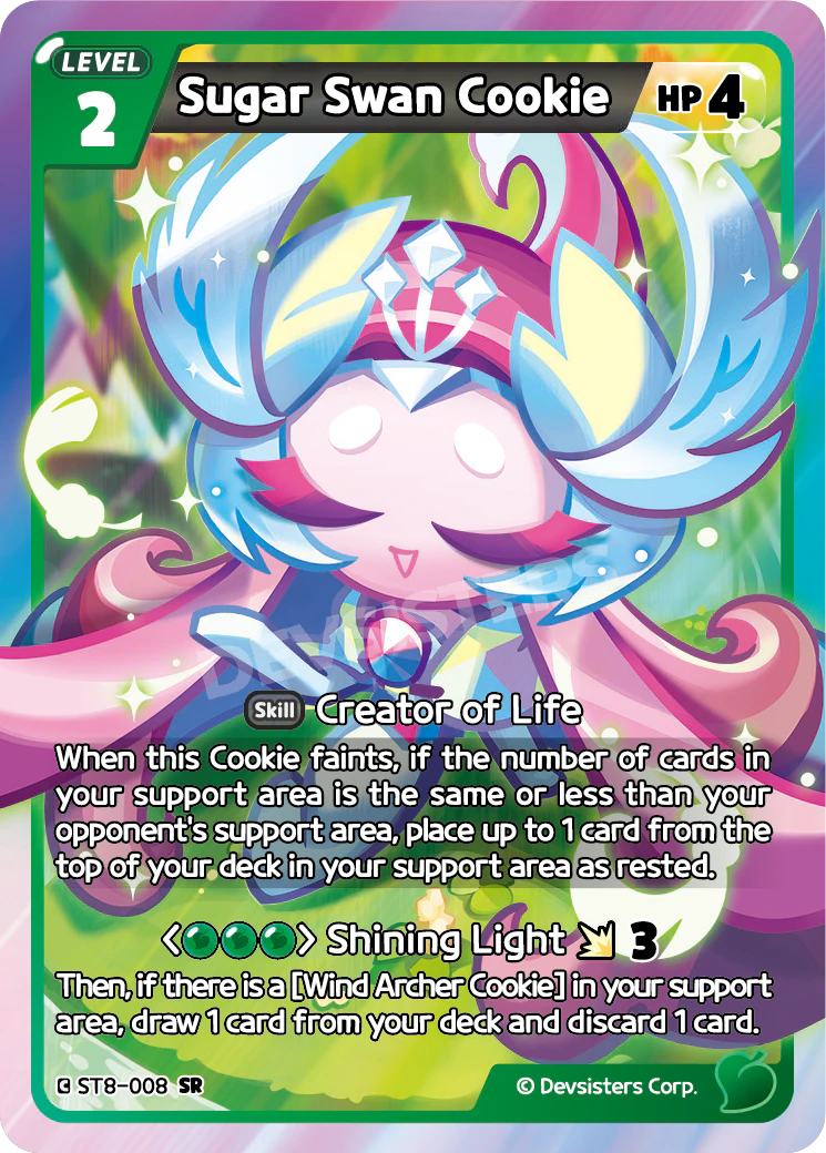 Image for Sugar Swan Cookie (ST8-008) [Guardian Winds] - CookieRun: Braverse TCG