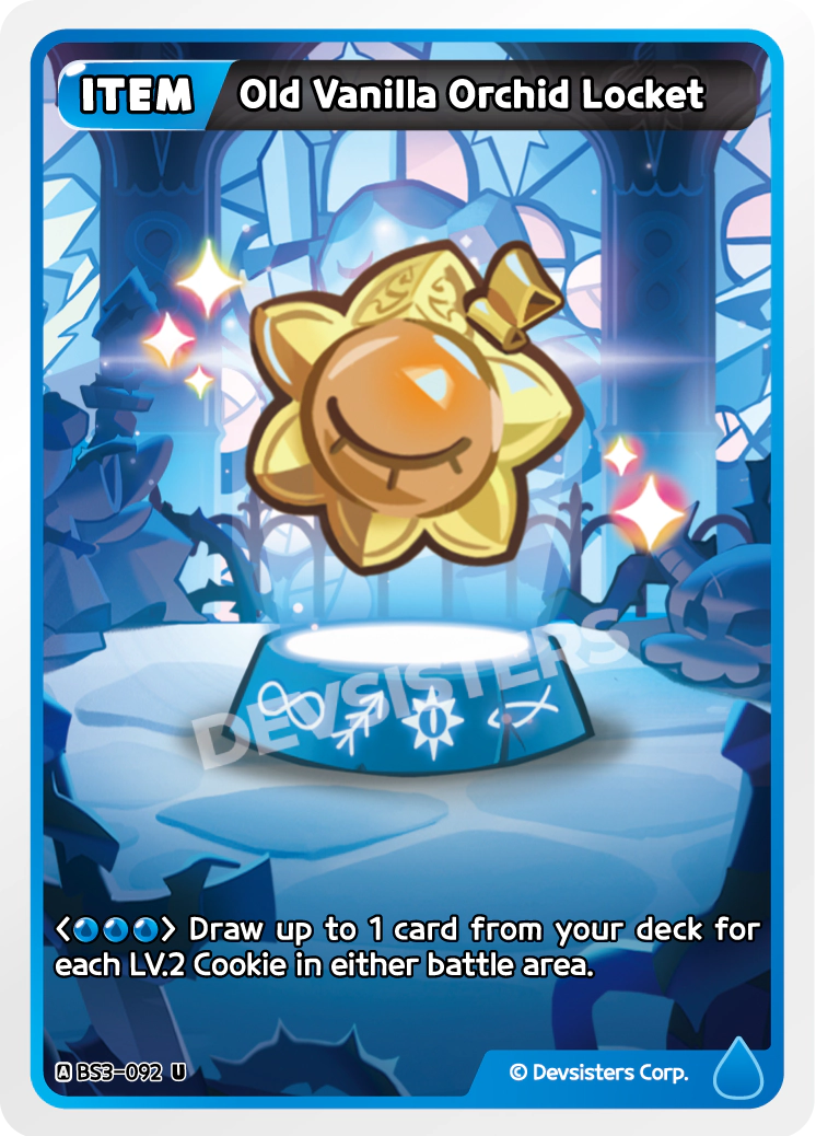 Image for Old Vanilla Orchid Locket (BS3-092) [Age of Heroes and Kingdoms] - CookieRun: Braverse TCG